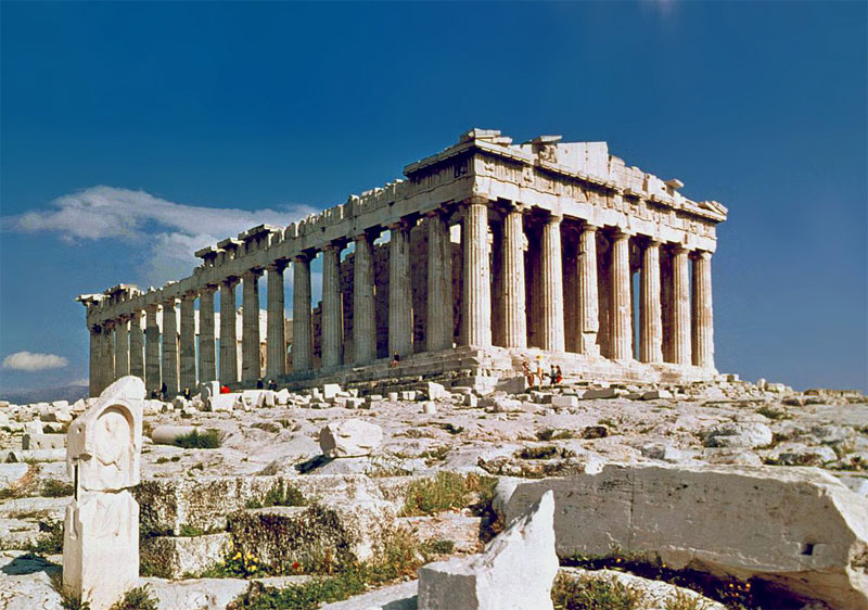 Парфенон - самый величественный храм Афинского Акрополя