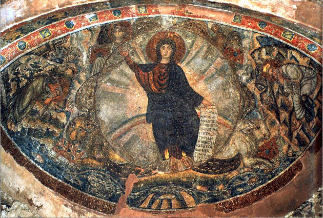 Мозаика алтаря монастырской церкви Святого Давида