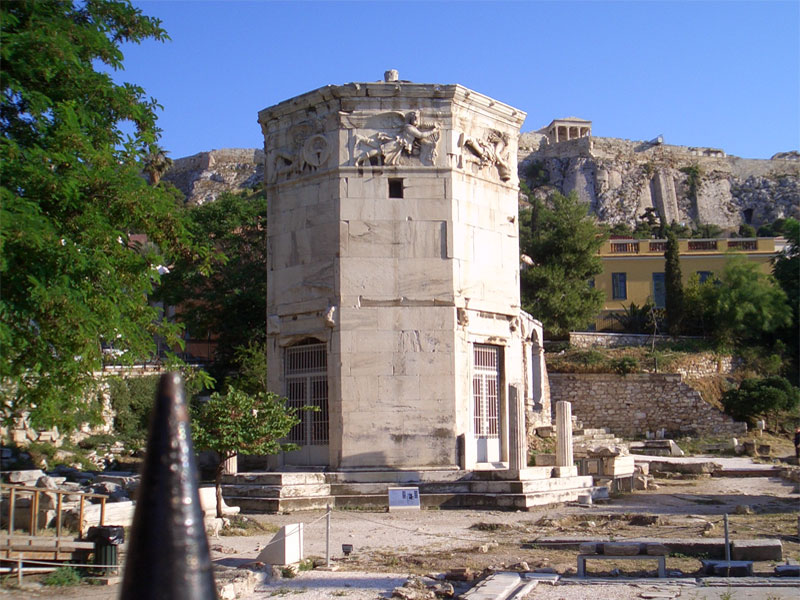 Башня Ветров - древнейшее сооружение для астрономических и временных измерений в Афинах